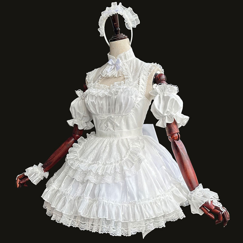 Fate/GrandOrder　レディ・アヴァロン　コスプレ衣装　ロリータ　夏祭り　ホワイト　かわいい風　コスチューム