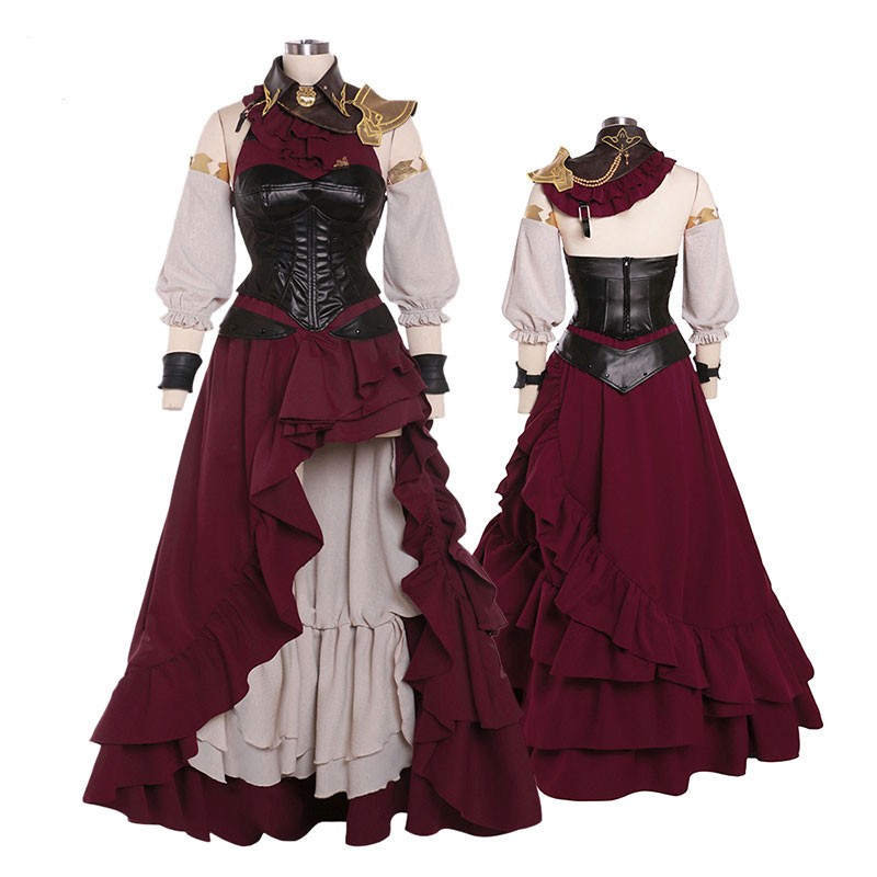 ファイナルファンタジーXIV ネオイシュガルディアン・ディフェンダートップス  コスプレ衣装 撮影 スカート かわいい コスチューム