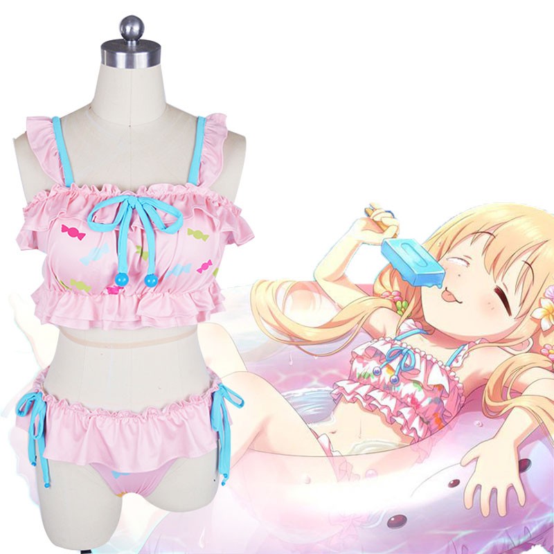 デレステ　双葉杏　コスプレ衣装　水着　ビキニ　可愛い　ピンク　アイドルマスターシンデレラガールズ