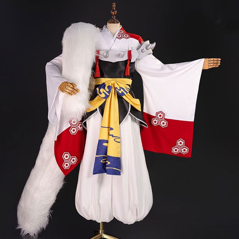 犬夜叉 殺生丸 せっしょうまる 着物 コスプレ衣装 全セット 変装 イベント 仮装 男女兼用