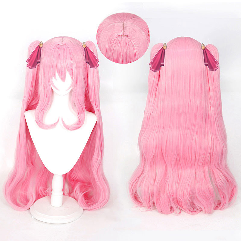 勝利の女神：NIKKE ユニ  コスプレ　かつら　ピンク　かわいい　　ロングヘア　萌え