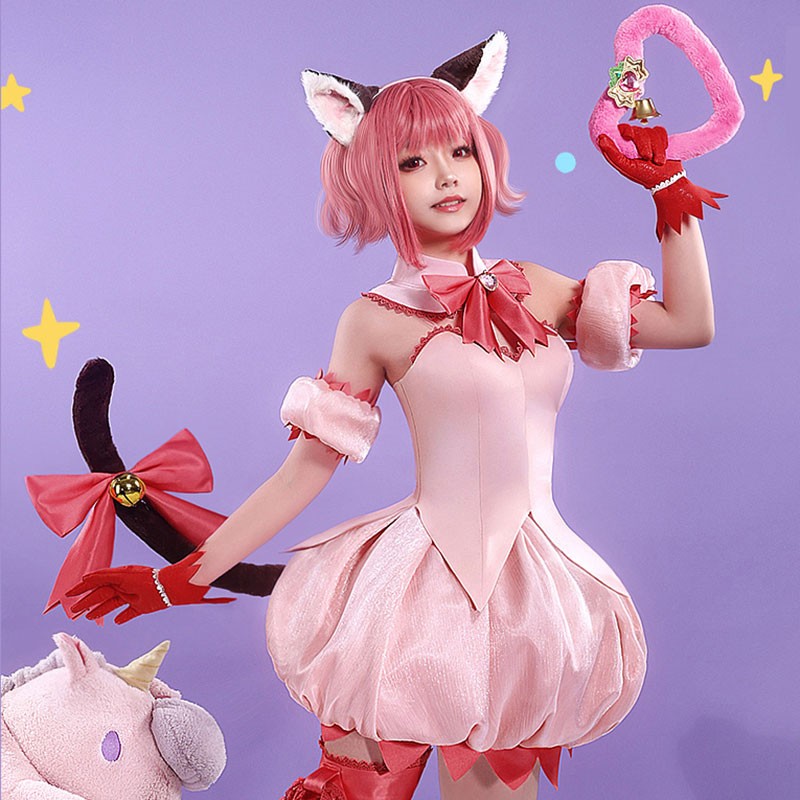 東京ミュウミュウ　猫　桃宮いちご　コスチューム　(Momomiya Ichigo)　猫耳　ピンク　ふわふわ　可愛い　チューリップスカート