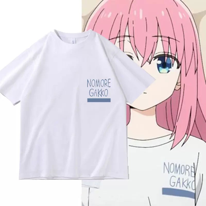 ぼっち・ざ・ろっく! 後藤（ごとう）ひとり ぼっちちゃん　Tシャツ アニメグッズ カジュアル パーカー  白い 二次元