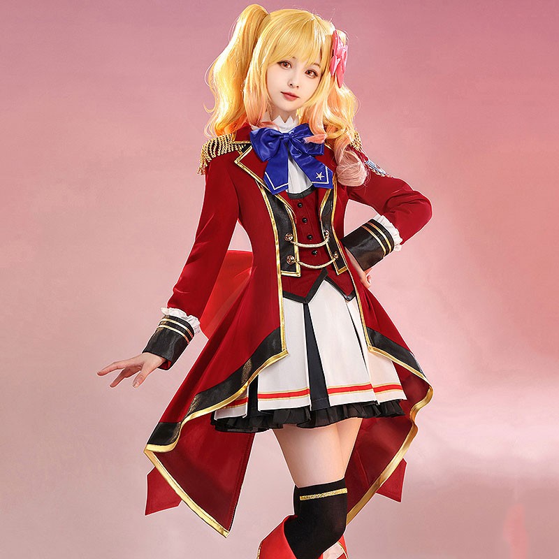 アイカツスターズ!　 虹野ゆめ　コスプレ衣装　アイカツ！　制服風　かわいい　アイドル　舞台　仮装