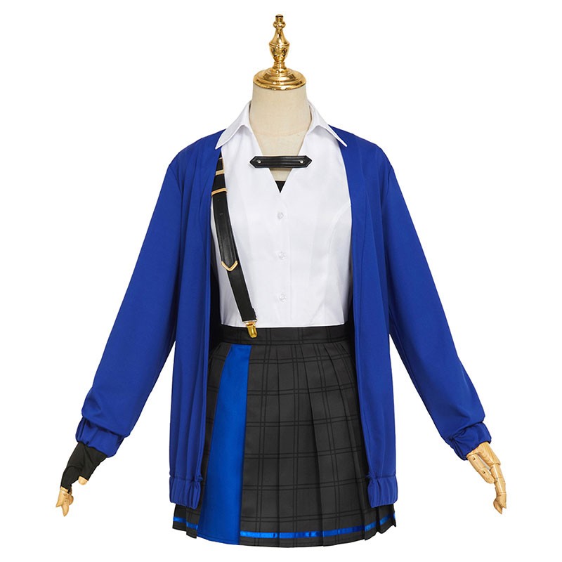 プロジェクトセカイ　星乃一歌　コスプレ衣装　コスチューム　Leo/need　ブルー　制服　舞台衣装