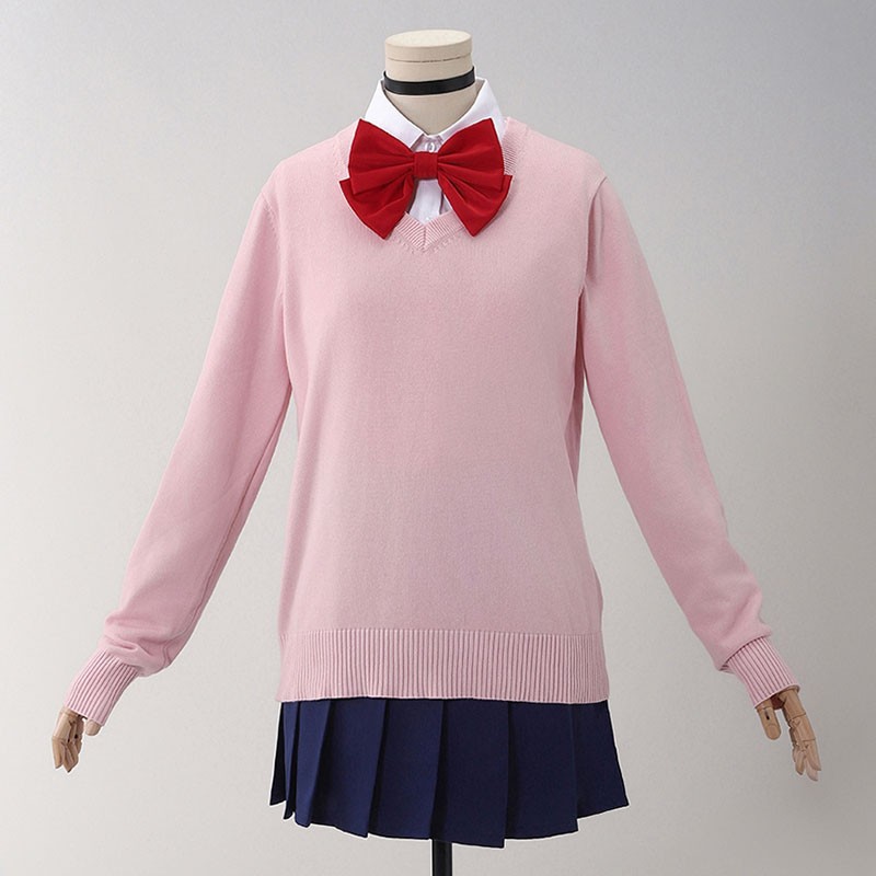 ダンダダン 綾瀬桃 あやせもも モモ セーター JK かわいい  ピンク コスプレ衣装 暖かい