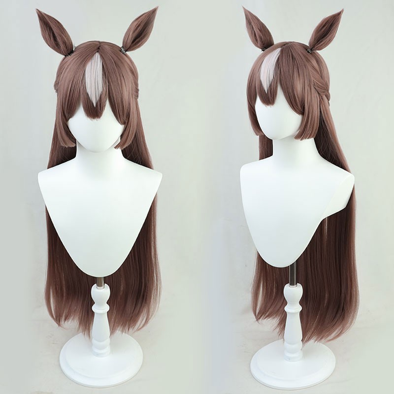 ウマ娘 プリティーダービー サトノダイヤモンド コスプレかつら オーダーメイド 三つ編み かわいい