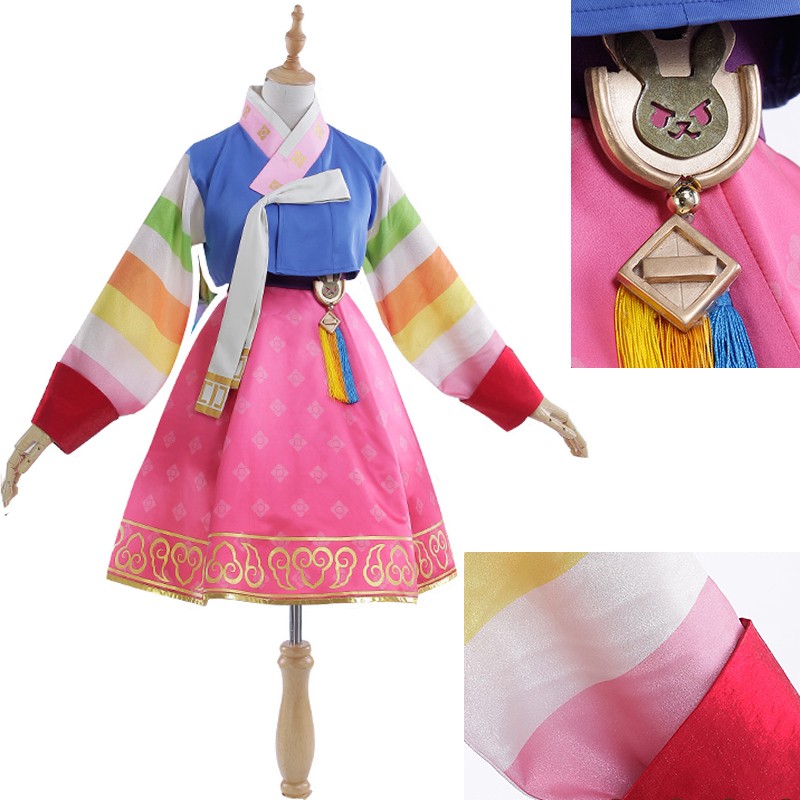 Overwatch　オーバーウォッチ　D.VA　でぃーば　ハナ.ソング　韓服　コスプレ衣装　イベントコスチューム　大人気在庫品！！！