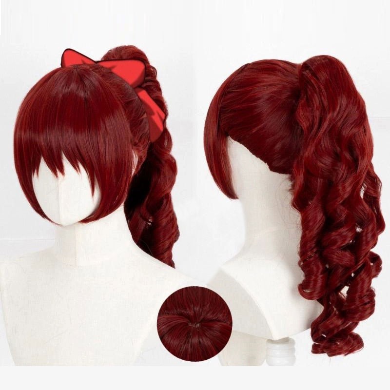 ペルソナ （PERSONA） 芳澤かすみ コスプレかつら ヘアネット ワインレッド かわいい