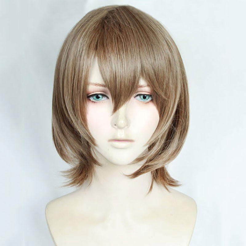 ペルソナ （PERSONA） 明智吾郎 コスプレかつら ヘアネット ミルクティーブラウン かわいい