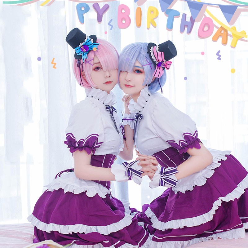 Re:ゼロから始める異世界生活 レム ラムとレム　誕生日生活2019　メイド服　コスプレ　コスチューム
