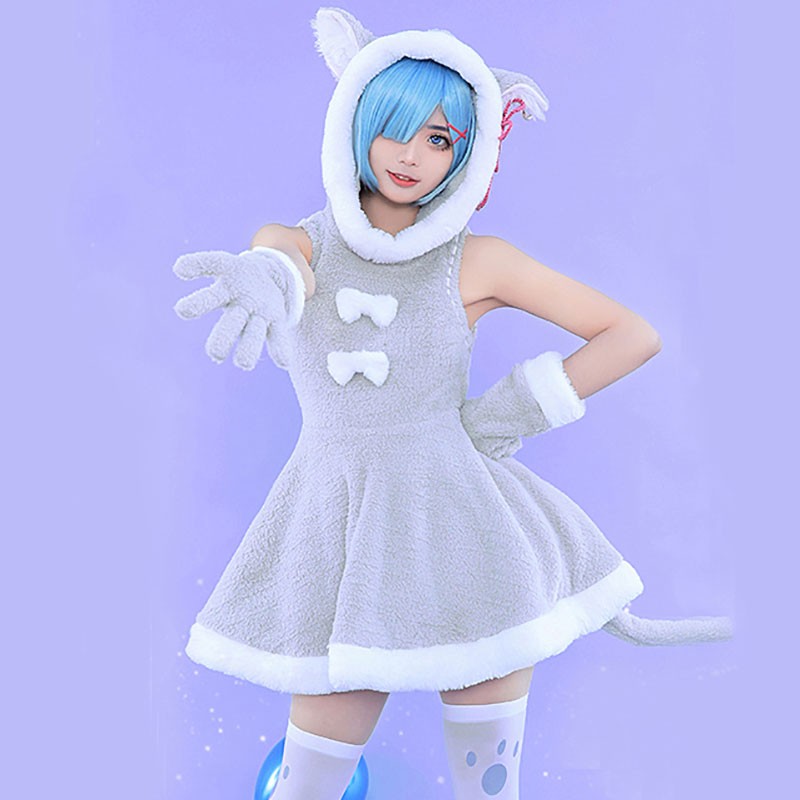 Re:Zero　Re:ゼロから始める異世界生活　レム　Rem　コスチューム　ドール服　パック　猫　精霊　ふわふわ