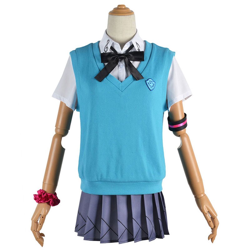 初音ミク十六周年　アニメ　ゲーム　ＪＫ　制服　キャンパス風　カワイイ風　