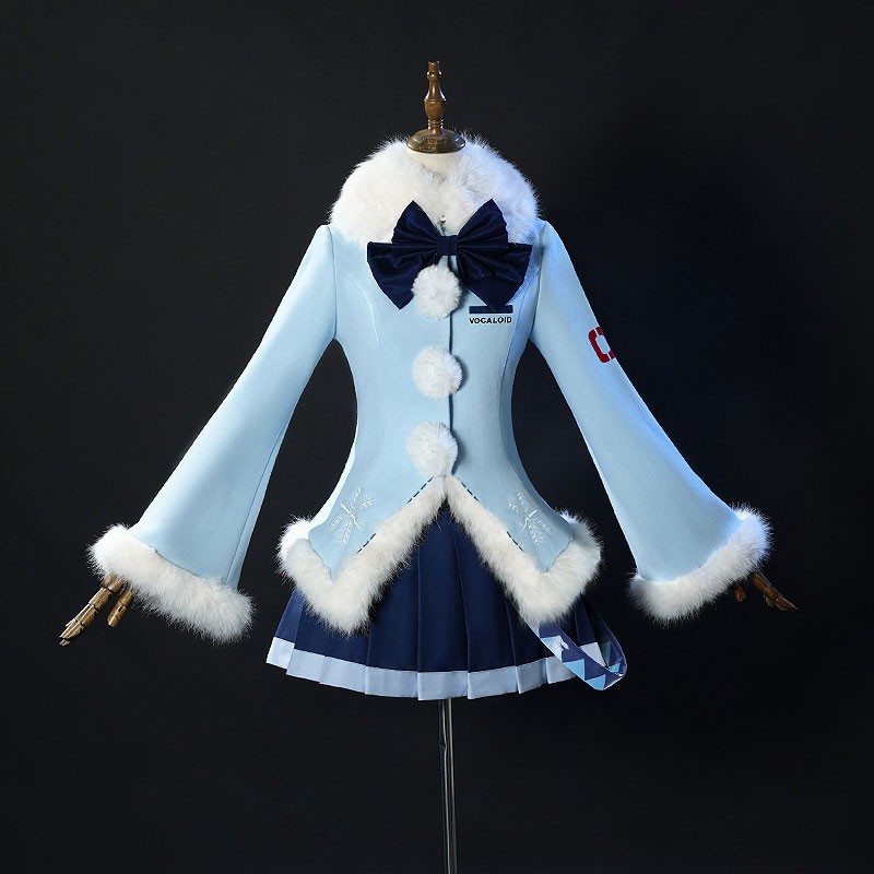 初音ミク 雪ミク Miku コスプレ衣装 かわいい コスチューム 2012雪 リボン結び