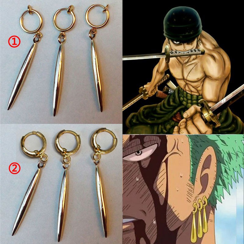 ONE PIECE　ワンピース　ロロノア・ゾロ　海賊女帝　ボア・ハンコック　ピアス　イアリング　コスプレ道具