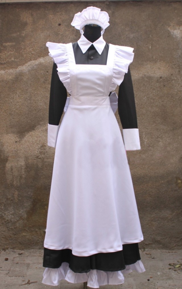 境界の彼方 栗山未来 （くりやま みらい） ロング丈 メイド服 コスプレ衣装