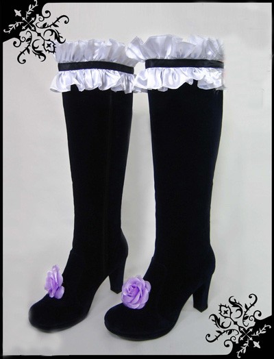 コスプレ靴 ローゼンメイデン　Rozen Maiden　薔薇乙女　水銀燈　すいぎんとう / Mercury Lampe　ブーツ