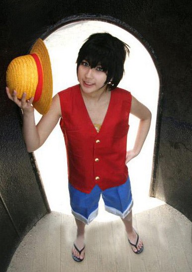 ワンピース ONE PIECE モンキー.D.ルフィ風 コスプレ衣装
