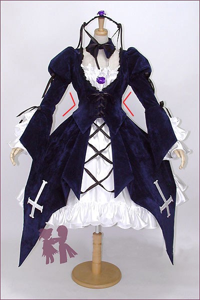 ローゼンメイデン(Rozen Maiden)  薔薇乙女 水銀燈（すいぎんとう/Mercury Lampe） コスプレ衣装