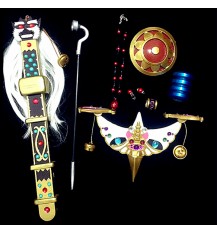 コスプレ道具 コスプレ用武器 装備 モノノ怪　薬売りの退魔の剣 刃 鏡 リング ネックレス シュシュ