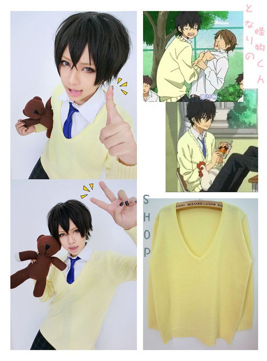 コスプレ衣装　新番新品　となりの怪物くん　吉田春　セーター　コスプレ衣装