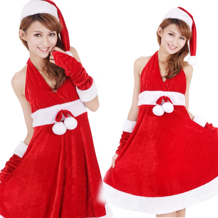 セクシー クリスマス イブニング?ドレス サンタコスチューム　　　