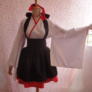 コスプレ新作 メイド服 巫女服装 コスプレ コスチューム 和風　ロリータ　和　ロリ