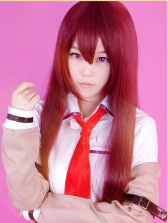 耐熱ウイッグ STEINS;GATE（シュタインズ?ゲート) 牧瀬紅莉栖（まきせ くりす）コスプレ
