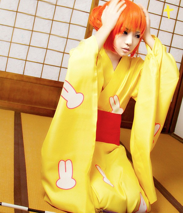 銀魂 神楽（かぐら） 和服浴衣 コスプレ衣装