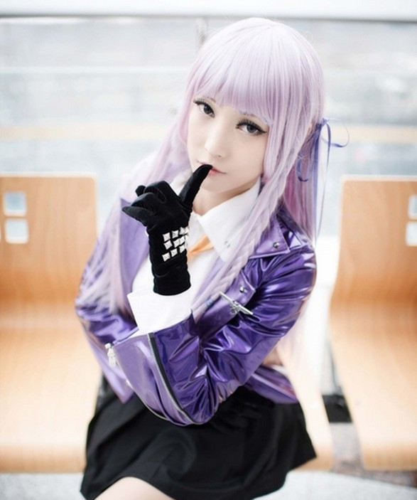 ダンガンロンパ 希望の学園と絶望の高校生 霧切響子（きりぎり きょうこ）耐熱ウィッグ コスプレ