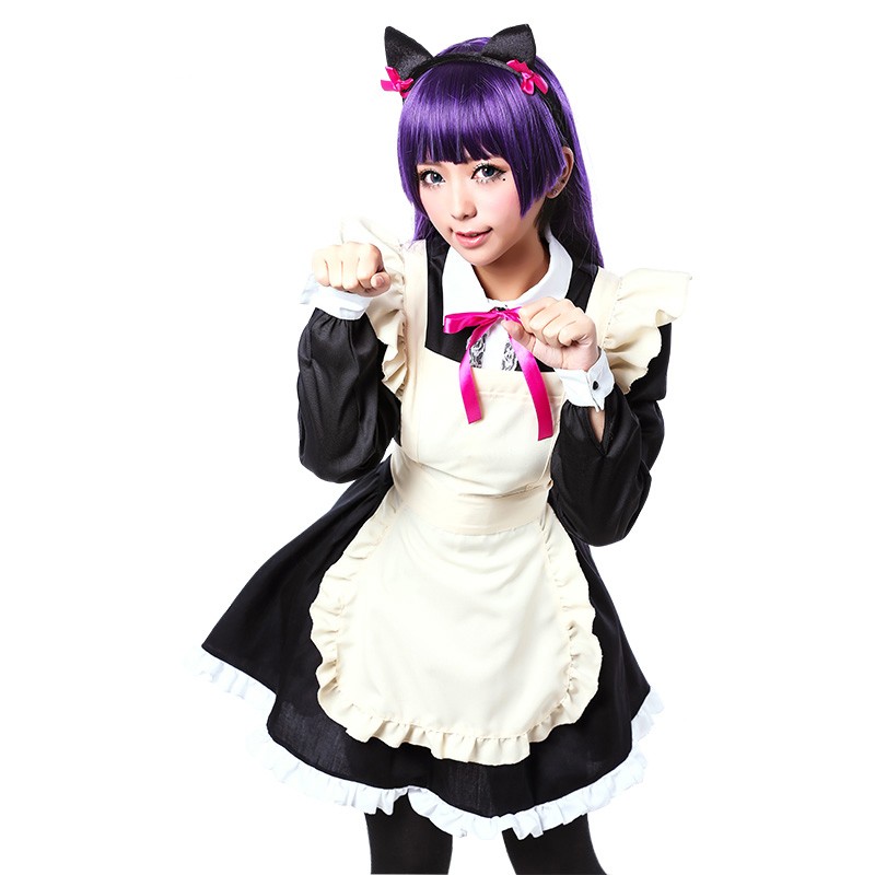 俺の妹がこんなに可愛いわけがない(俺の妹) 五更瑠璃 黒猫 くろねこ コスプレ衣装 メイド服