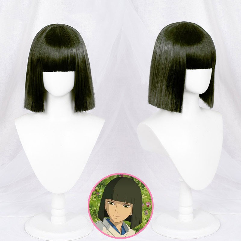 千と千尋の神隠し ハク(白竜) コスプレウィッグ たおかっぱ頭 耐熱コスプレかつら 送料無料