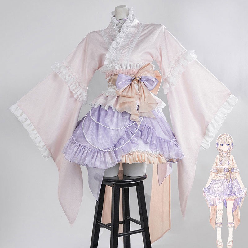 ホロライブプロダクション hololiveDEV_IS バーチャル VTuber ReGLOSS 轟はじめ 正月着物和服 コスプレ衣装