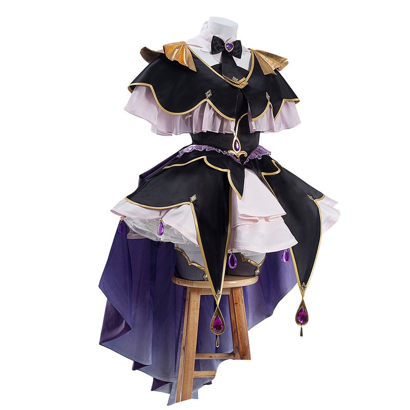 名探偵プリキュア！ 森亜るるか 変身 キュアアルカナ・シャドウ コスプレ衣装 コスチューム ワンピース ケープ