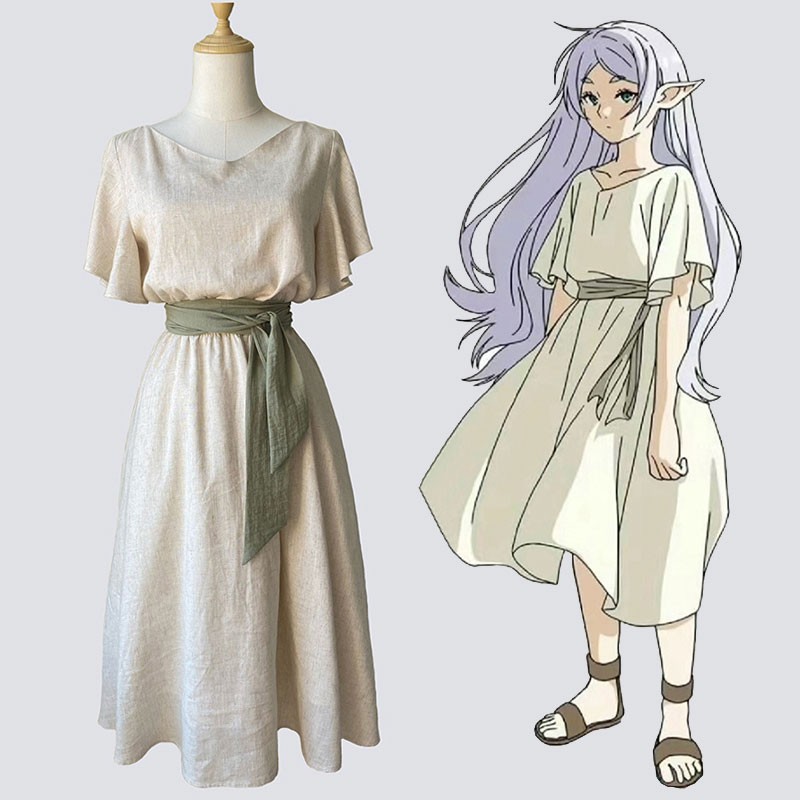 葬送のフリーレン フリーレン (ふりーれん) 修行時代 コスプレ衣装 コスチューム ドレス ワンピース