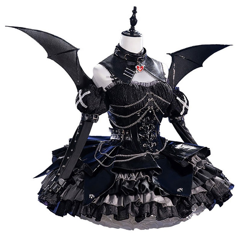 NEEDY GIRL OVERDOSE あめちゃん 悪魔 ゴシックロリータ ドレス ワンピース コスプレ衣装 コスチューム 高品質