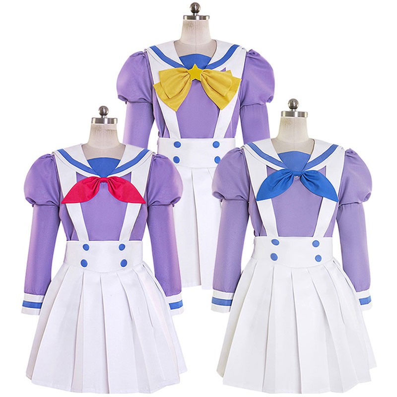 Go!プリンセスプリキュア 春野はるか 海藤みなみ 天ノ川きらら コスプレ衣装 制服 セーラー服 コスチューム