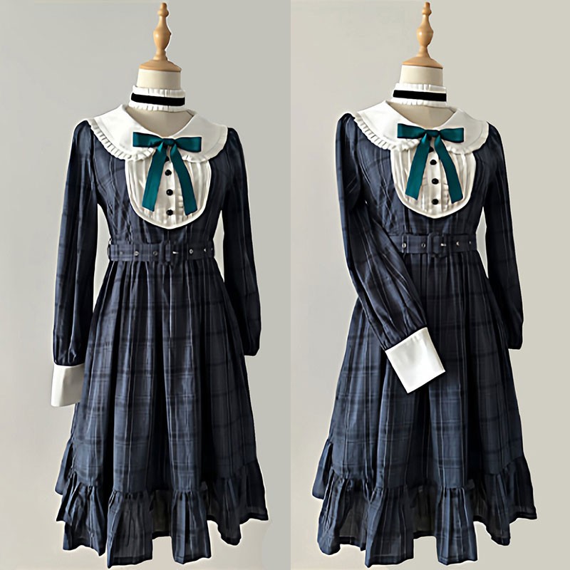 BanG_Dream! 若葉睦 （わかばむつみ） コスプレ衣装 キャラクターコスチューム 私服 ワンピース ドレス