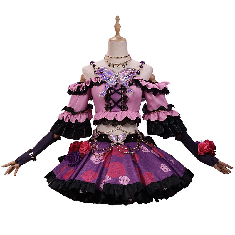 アイカツ! アイドルカツドウ! 紫吹蘭 しぶきらん ローズボンボンコーデ コスプレ衣装 コスチューム