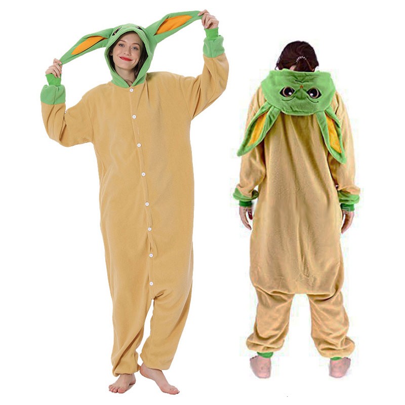 スター?ウォーズ シリーズ ヨーダ よーだ 着ぐるみ パジャマ(部屋着) コスプレ衣装 コスチューム