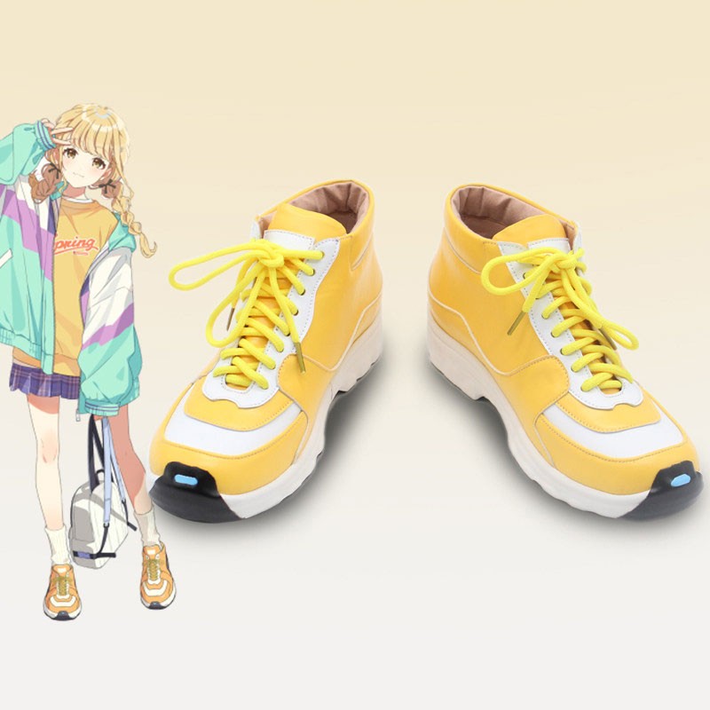 学園アイドルマスター 藤田ことね ふじたことね コスプレ靴 コスプレブーツ  オーダーメイド可  送料無料