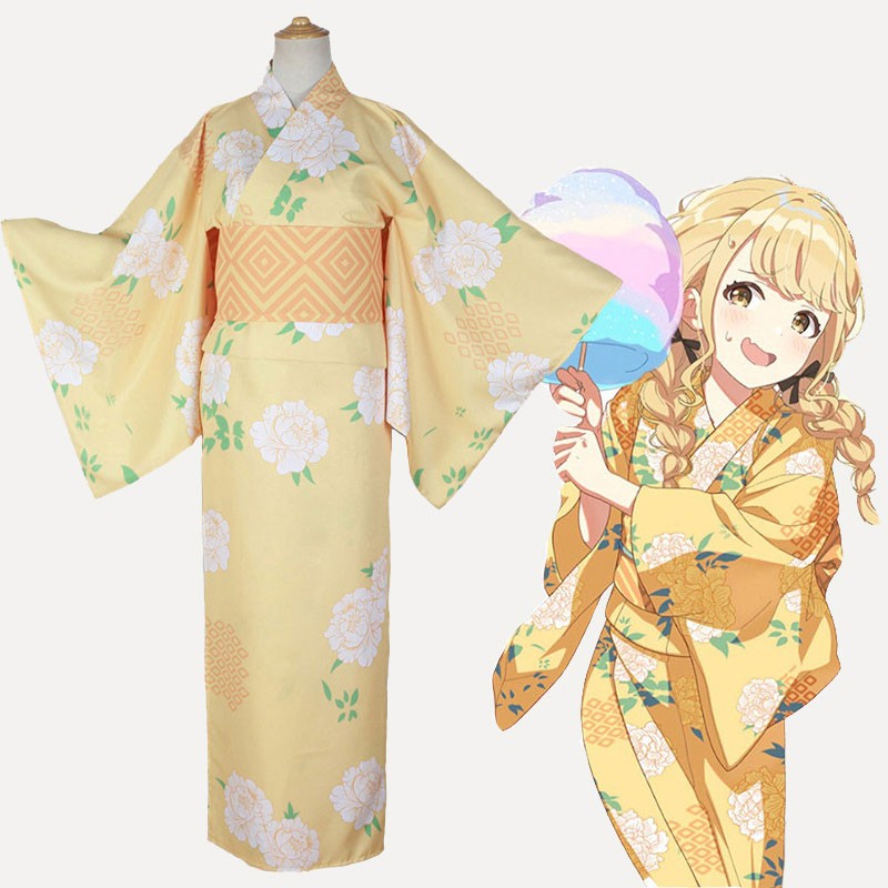 学園アイドルマスター 藤田ことね ふじたことね 着物 和服 コスプレ衣装 cosplay 仮装 撮影用 ハロウィン イベント