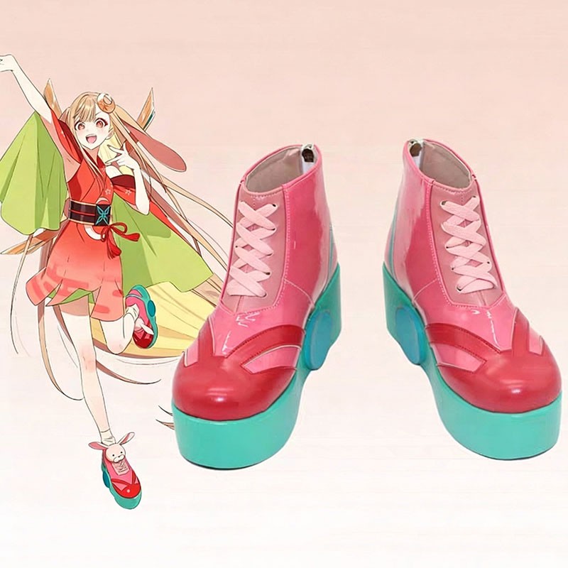 超かぐや姫! かぐや コスプレ靴 コスプレブーツ 厚底（あつぞこ）靴 厚底ブーツ 送料無料