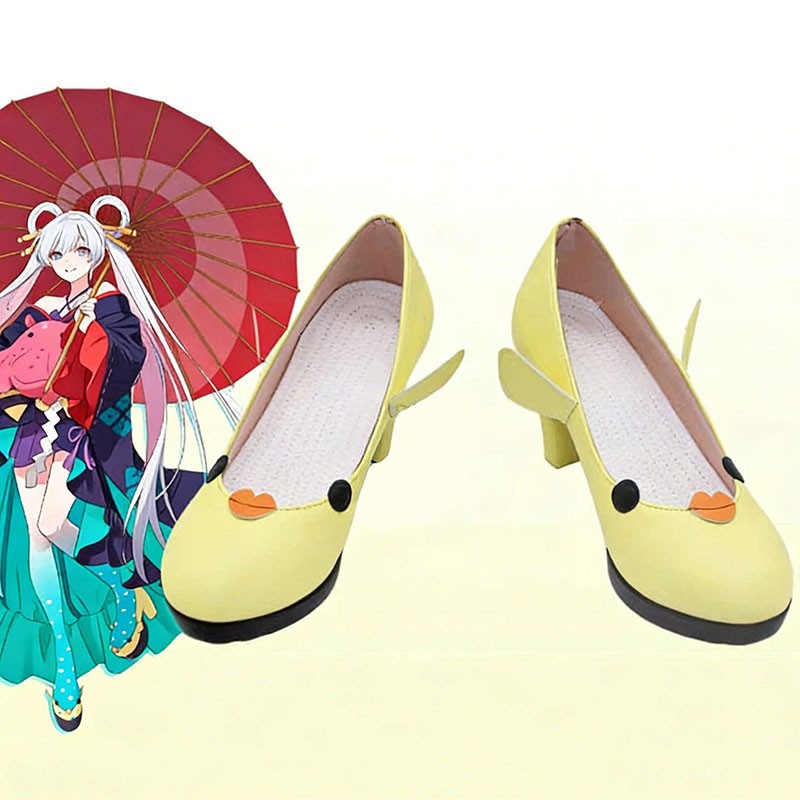 超かぐや姫! 月見ヤチヨ（るなみ やちよ） ハイヒール コスプレ 撮影 コスプレ靴 オーダーメイド可