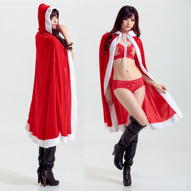 クリスマスコスプレ  ロングケープ　サンタマント レディース  女王 クリスマスコスチューム 