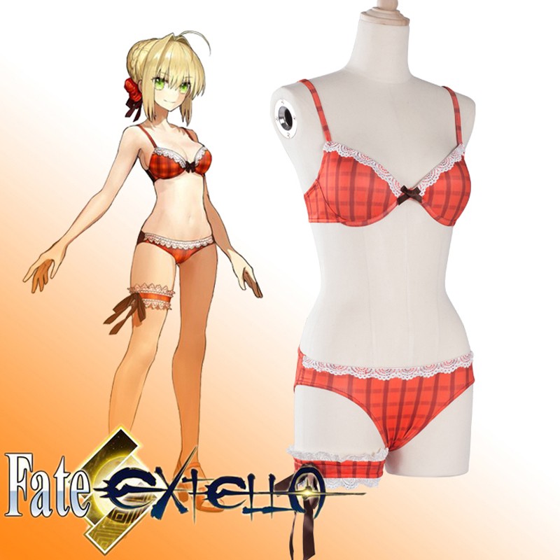 Fate/GO　グランドオーダー　赤いセイバー　水着　プール　ビキニ　セクシー　コスプレ衣装