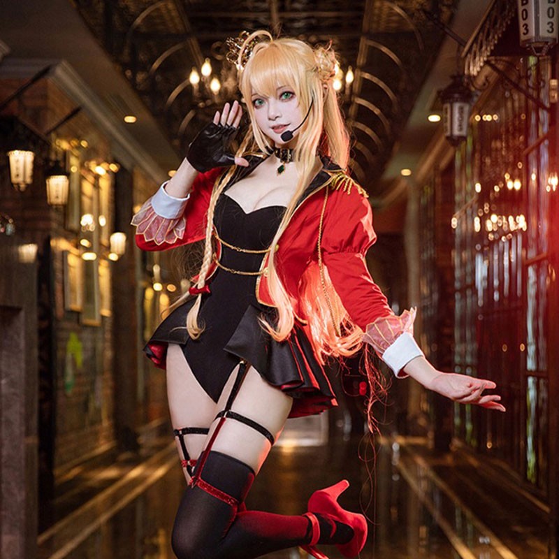 Fate/Grand Order ネロ?クラウディウス Saber セイバー コスプレ衣装+靴下 全セット 礼装 アイドル打歌服  cosplay コスチューム 仮装
