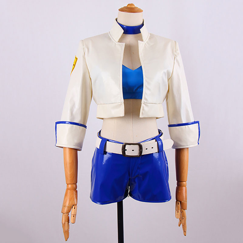 Fate Type  Saber　コスチューム　レーシングスーツcosplay コスプレ衣装　ホワイト　紺碧