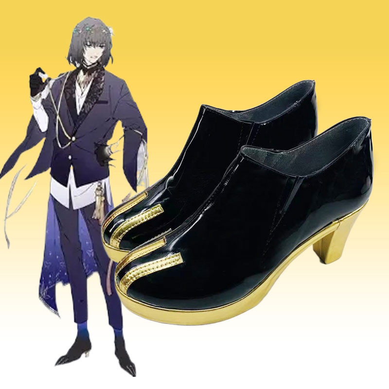 Fate/Grand Order　オベロン　ブーツ　コスプレ用　バレンタイン礼装　ブラック　変装　FGO　靴