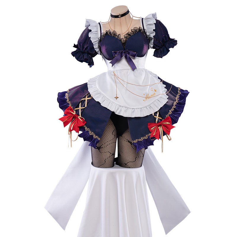 原神　げんしん　モナ　メイド服　星網ソックス付